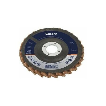 Garant Fleece Flap Disc, Dia: 125 mm, Grit: 100 566340 100